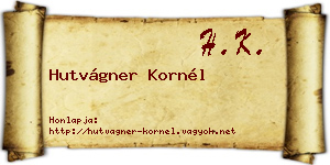Hutvágner Kornél névjegykártya